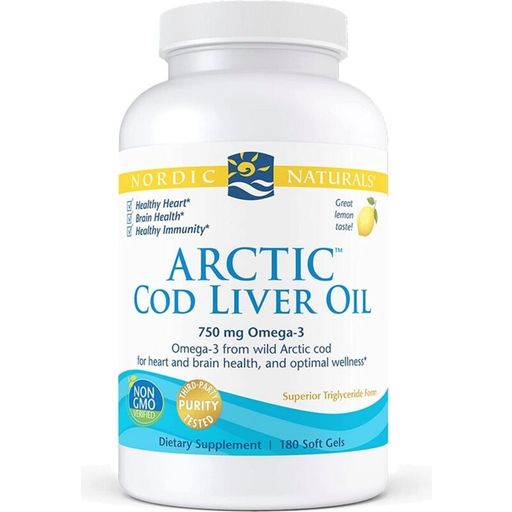 Nordic Naturals Arctic Cod Liver Oil Softgels - 180 capsules