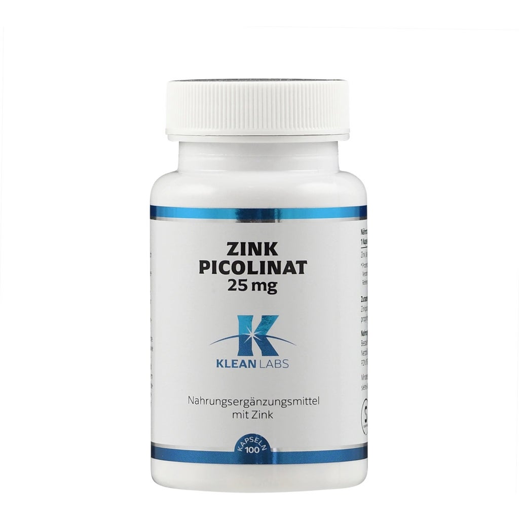 Zinc Picolinate 25 mg, 100 capsules - KLEAN LABS - VitalAbo Online Shop ...