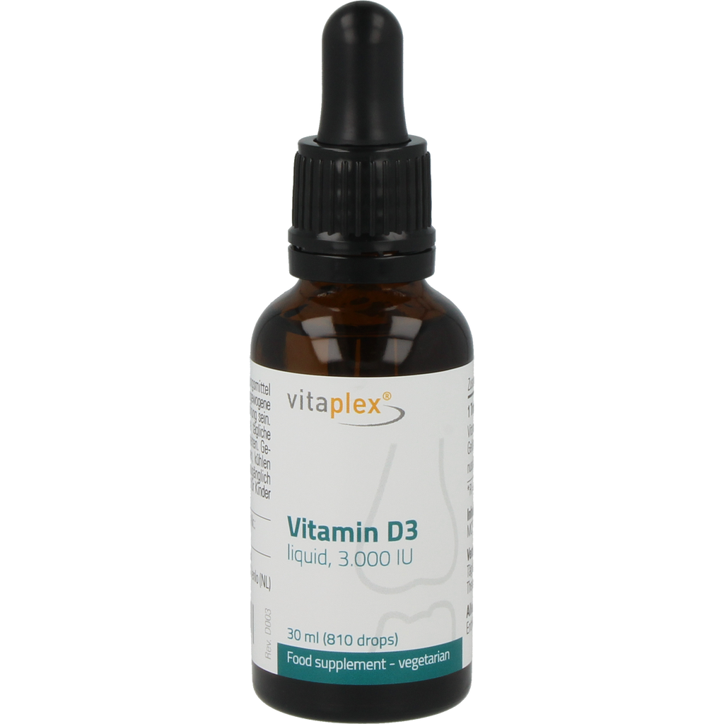 Vitamin D3 Liquid, 3000 IU, 30 ml - Vitaplex - VitalAbo Online Shop Europe