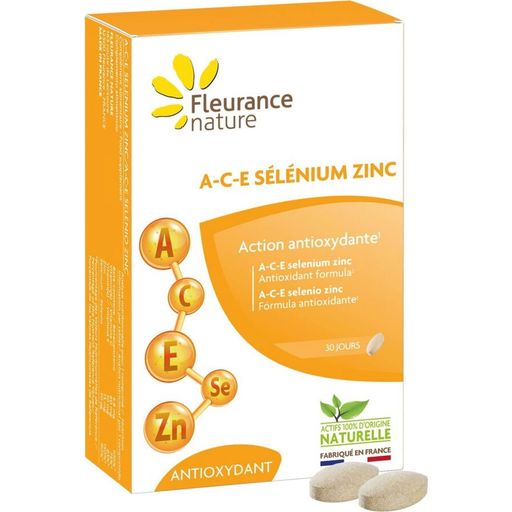 Fleurance Nature ACE & seleeni & sinkki -tabletit - 30 tablettia