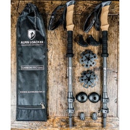 Alpin Loacker Wanderstöcke Carbon Teleskop - 105-135cm