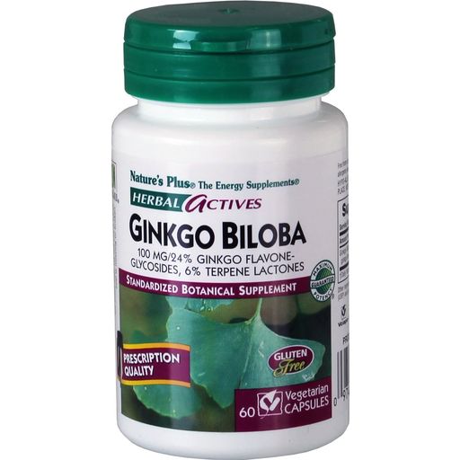 Herbal actives Ginkgo biloba