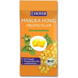HOYER Organic Manuka Honey Lemon Balm Lozenges - 30 g