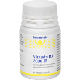 Burgerstein Vitamin D3 2,000 I.U. - 60 capsules