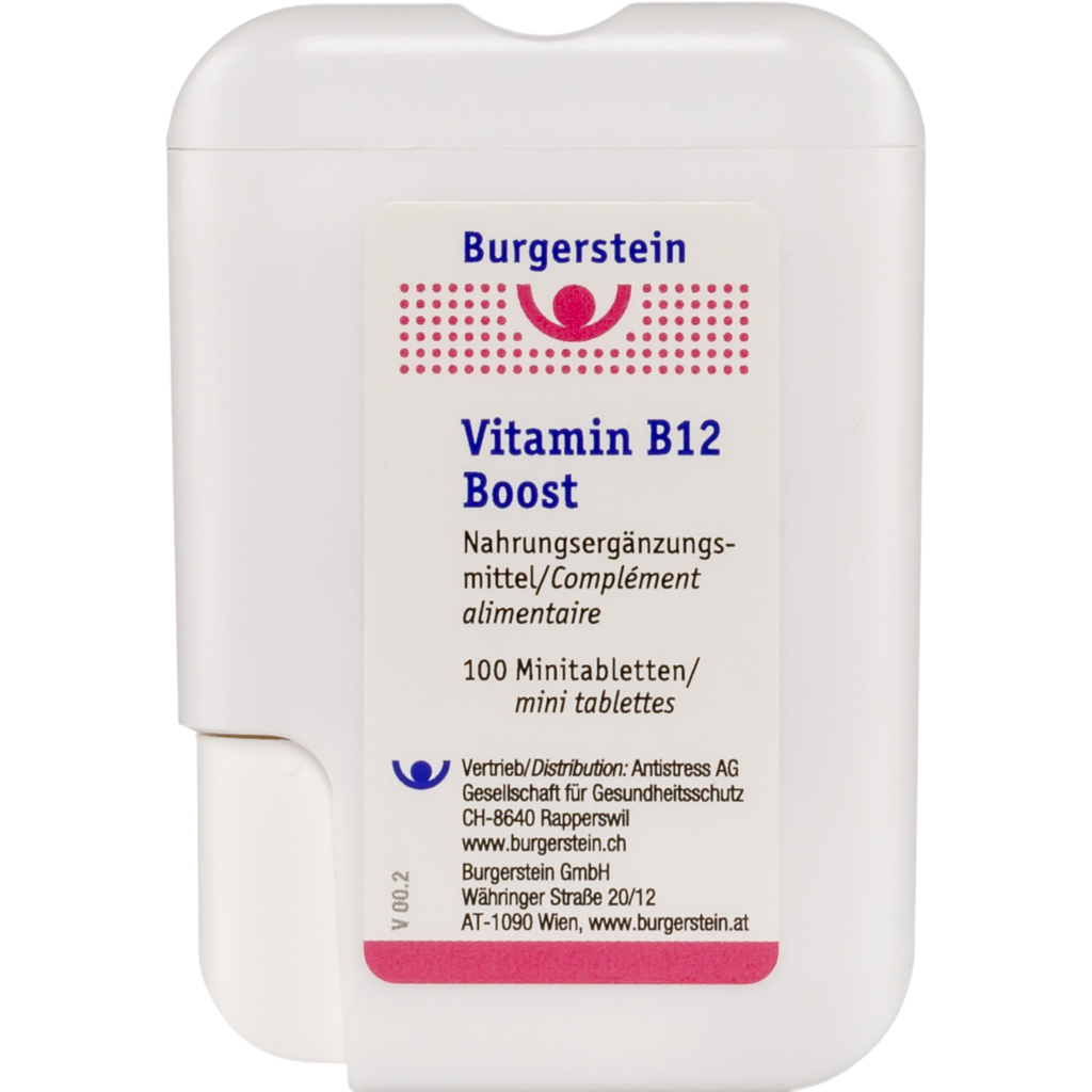 Vitamin B12 Boost, 100 Tablets - Burgerstein - VitalAbo Online Shop Europe