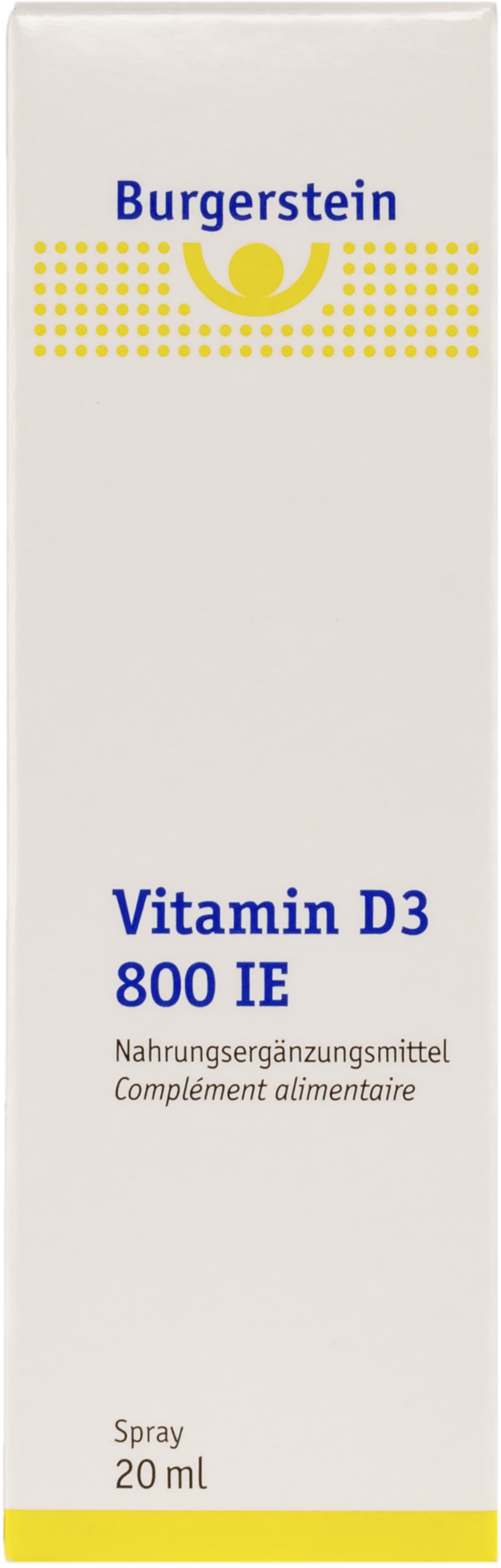 Burgerstein Vitamín D3 ve spreji (800 IU) - 20 ml
