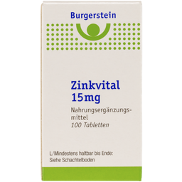Burgerstein ZinkVital, 15 mg - 100 comprimidos