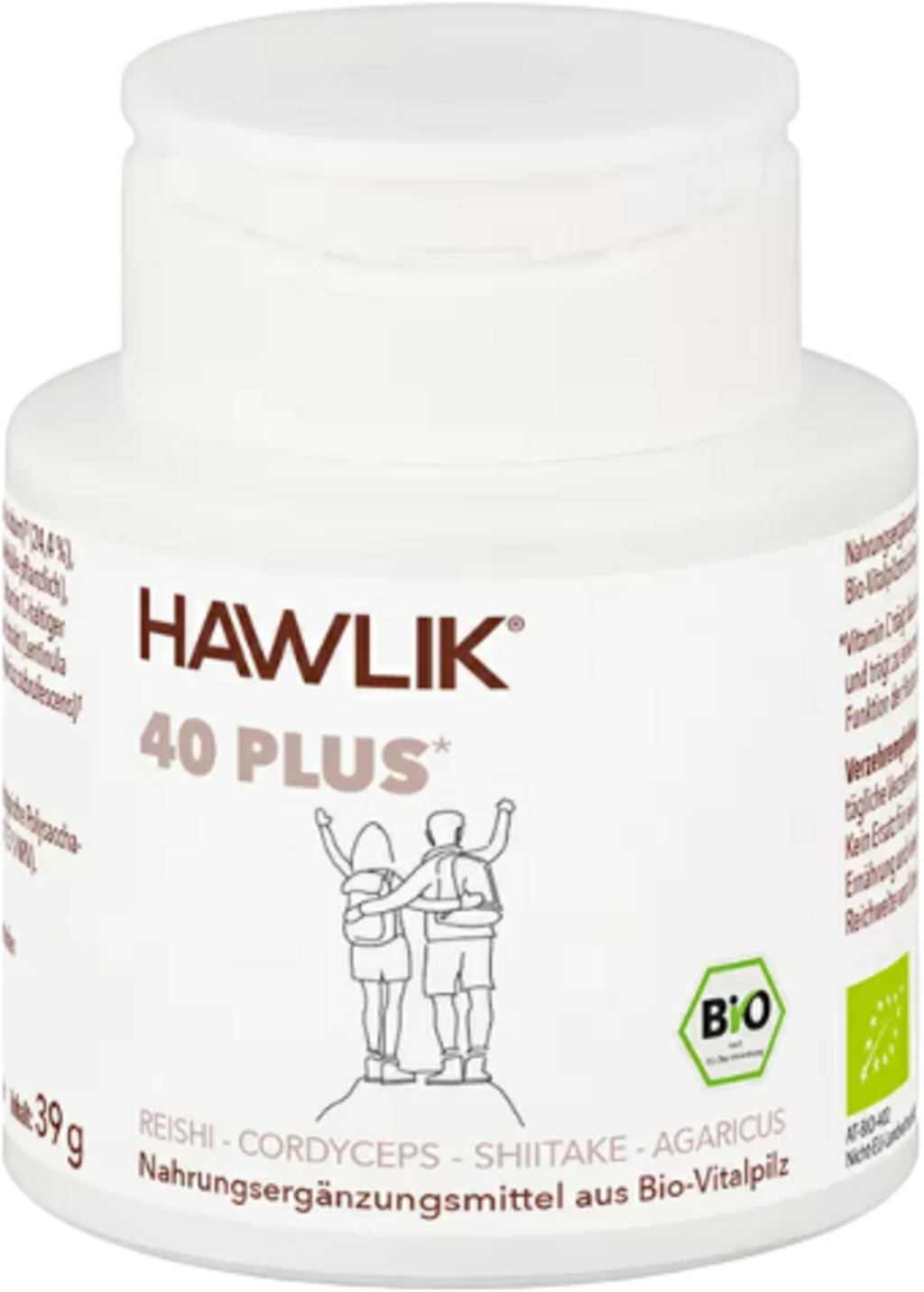 40 Plus Mélange de Champignons Vitaux Bio, 90 gélules