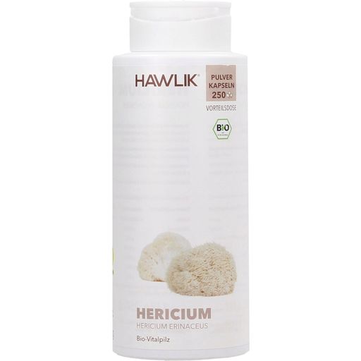 Hawlik Hericium Powder Capsules Organic - 250 capsules
