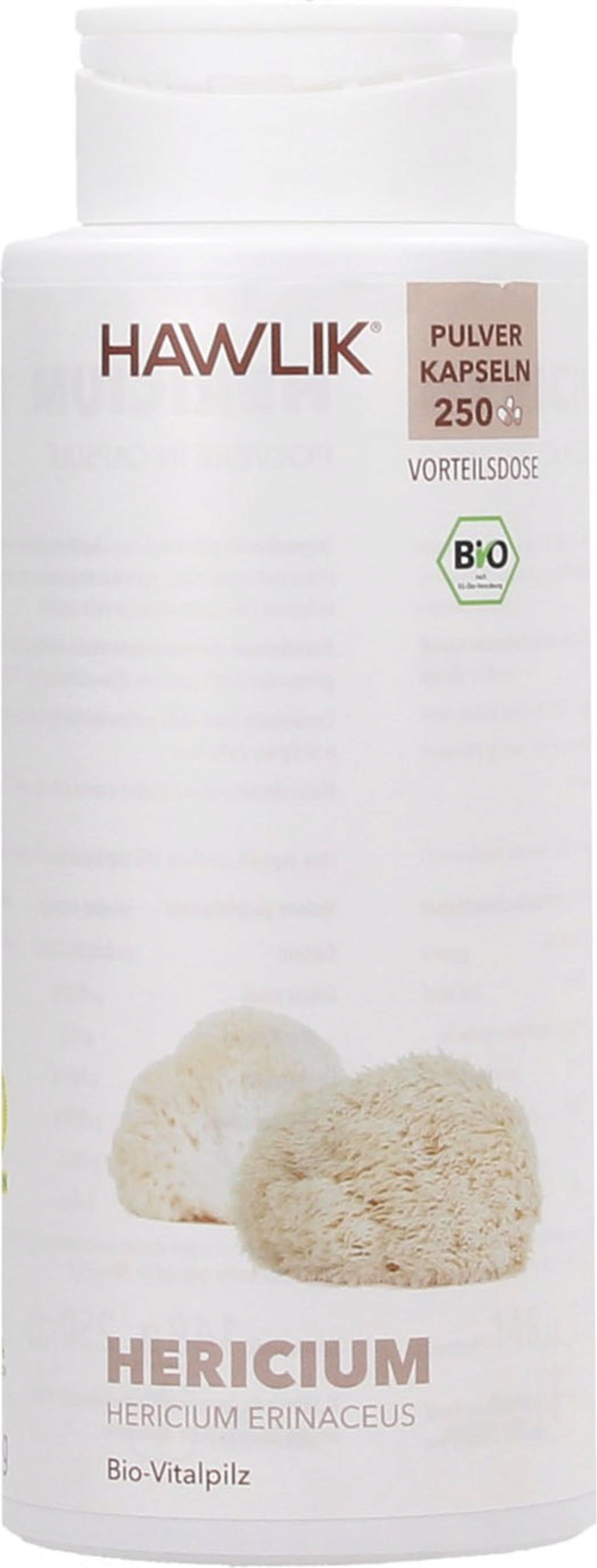 Hericium Powder Capsules Organic, 250 capsules