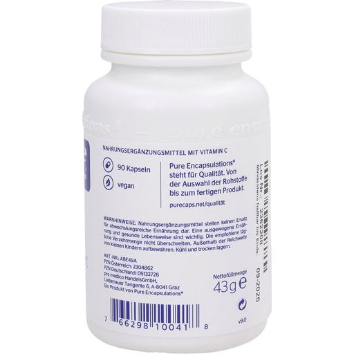 pure encapsulations Vitamina C - 90 cápsulas