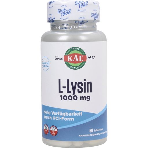 KAL L-lysiini 1000 mg - 50 tablettia