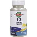 KAL Vitamina D3 1000 UI - ActivMelt - 100 comprimidos para chupar