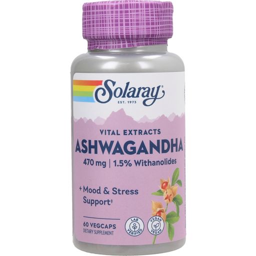 Solaray Ashwagandha - 60 capsule veg.
