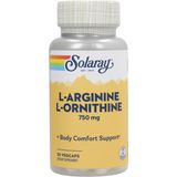 Solaray L-argininin och L-Ornithin