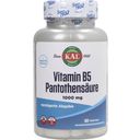 KAL Vitamin B5 - 1000 mg Pantothenic Acid - 100 tablets