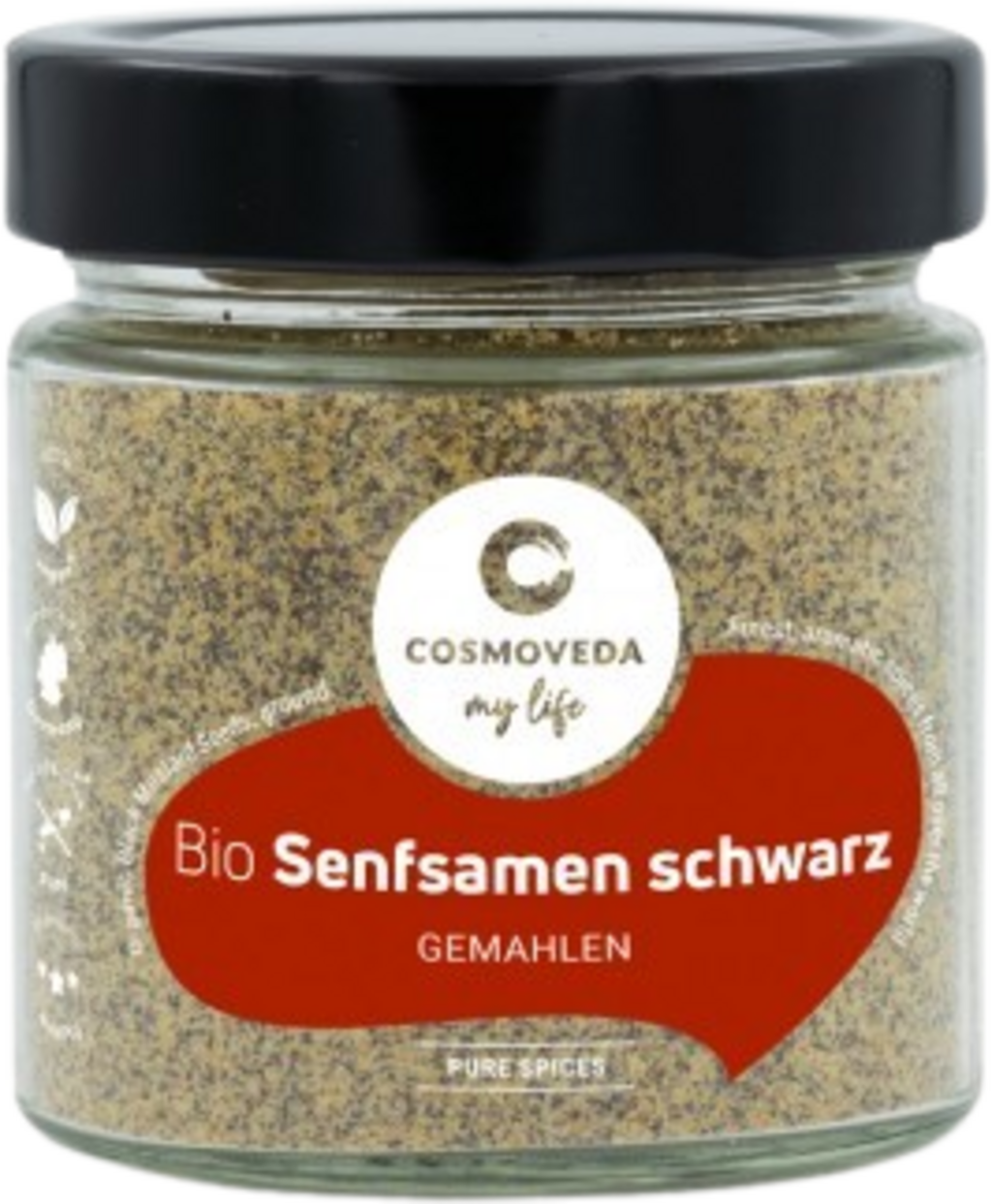 Cosmoveda Bio Fijngemalen Zwarte Mosterdzaadjes