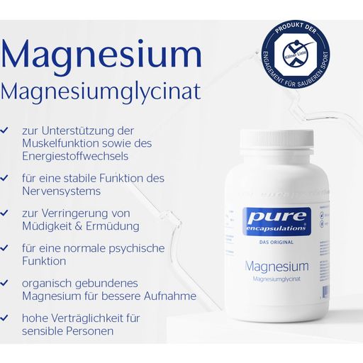 pure encapsulations Magnesium (Magnesiumglycinat) - 180 Kapseln
