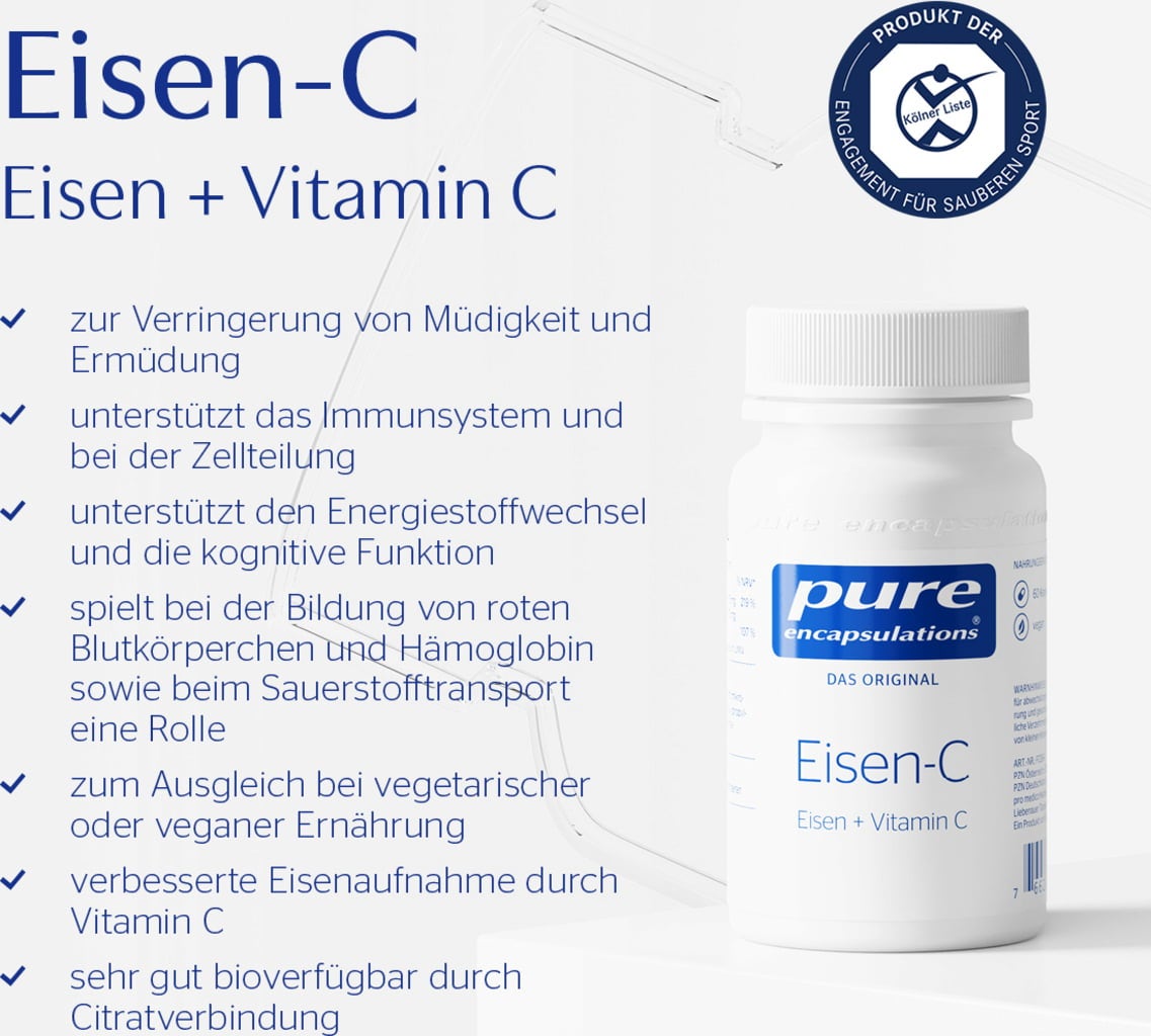 pure encapsulations Eisen-C - 60 Kapseln