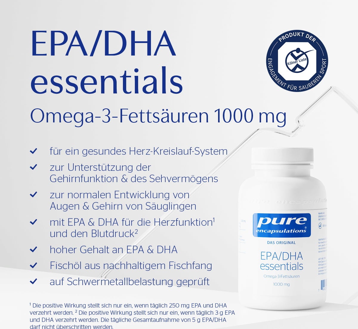 pure encapsulations EPA/DHA essentials - 90 Kapseln