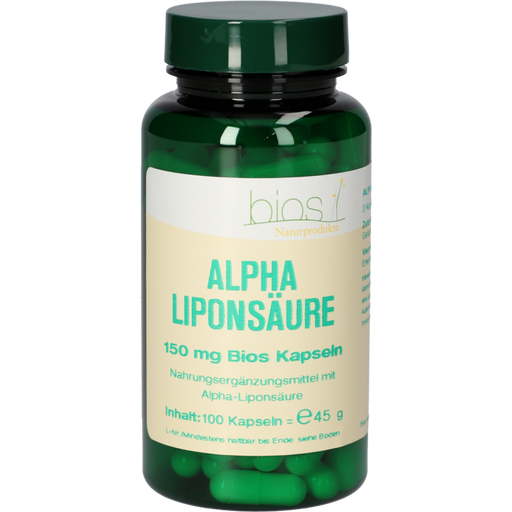bios Naturprodukte Ácido alfa lipoico - 100 cápsulas