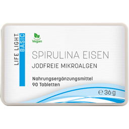 Life Light Eisen Spirulina, hefefrei - 90 Tabletten