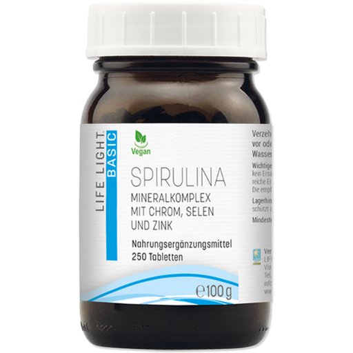 Life Light Spirulina Mineralkomplex  - 250 Tabletten