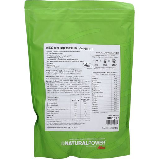 Natural Power Vegan Protein 1000g - Vanille