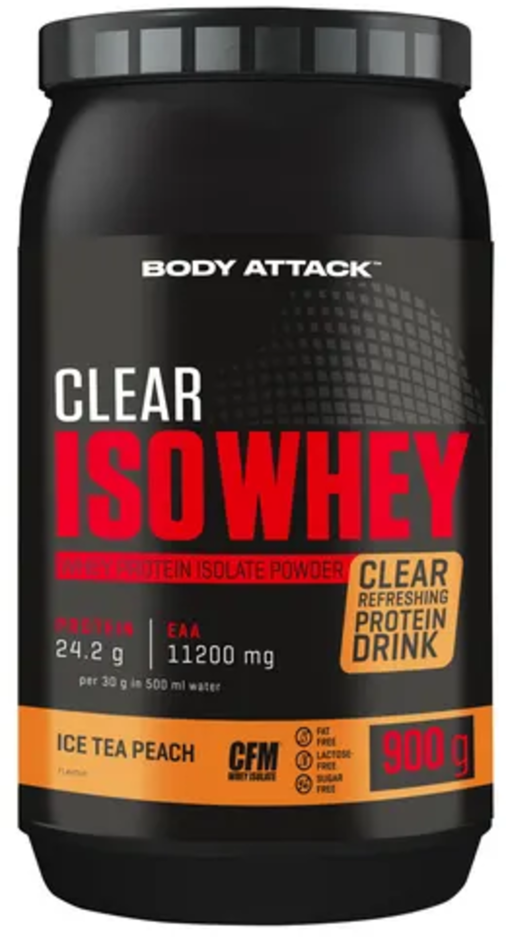 Body Attack Clear Iso Whey - Ice Tea Peach