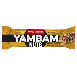 Body Attack Протеинов бар YAMBAM Nuts - Peanut Butter Caramel