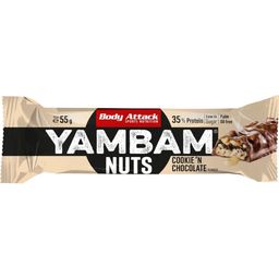 Body Attack YAMBAM Nuts batonik proteinowy - Cookie'n Chocolate