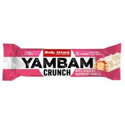 Body Attack YAMBAM Crunch Protein Bar - White Chocolate Raspberry-Vanilla