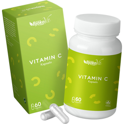 BjökoVit Vitamin C, vegan & gepuffert - 500 mg - 60 Kapseln