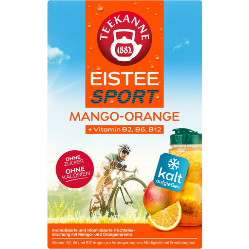 Ice Tea Sport - mango in pomaranča z vitamini B2, B6 in B12 - 18 dvoprekatnih čajnih vrečk