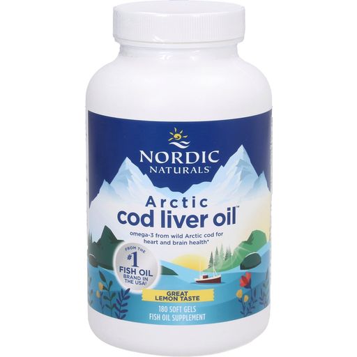 Nordic Naturals Arctic Cod Liver Oil Softgels - 180 gélules