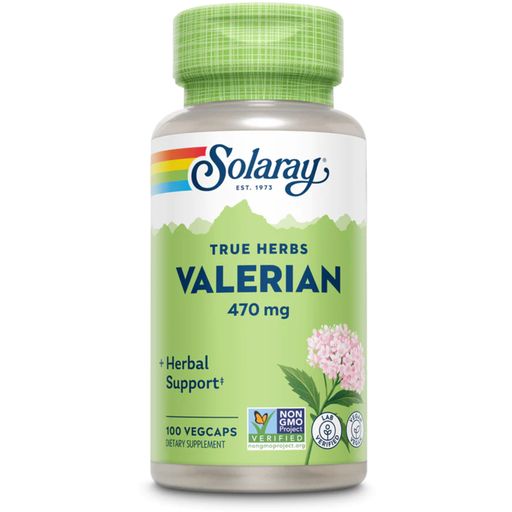 Solaray Valerian Capsules - 100 veg. capsules