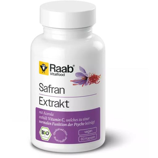 Raab Vitalfood Organic Saffron Extract - 60 capsules