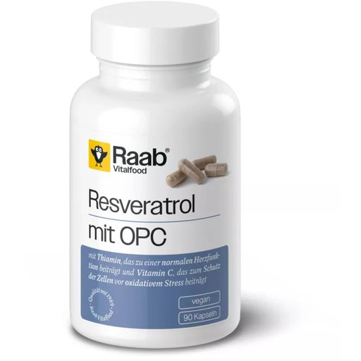 Raab Vitalfood Resveratrol met OPC Capsules - 90 Capsules
