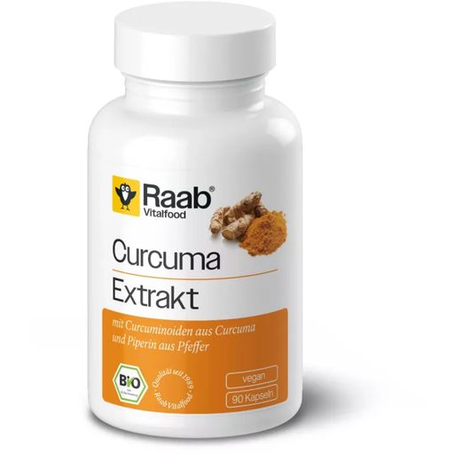 Raab Vitalfood Organic Turmeric Extract - 90 capsules