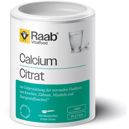 Raab Vitalfood Citrate de Calcium en Poudre - 90 g