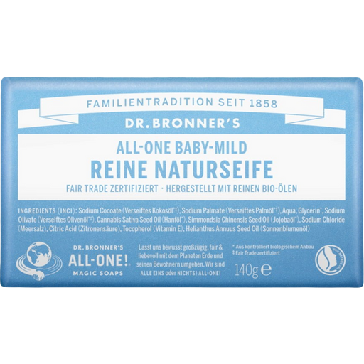 DR. BRONNER'S Bar Soap neutralne-łagodne - 140 g