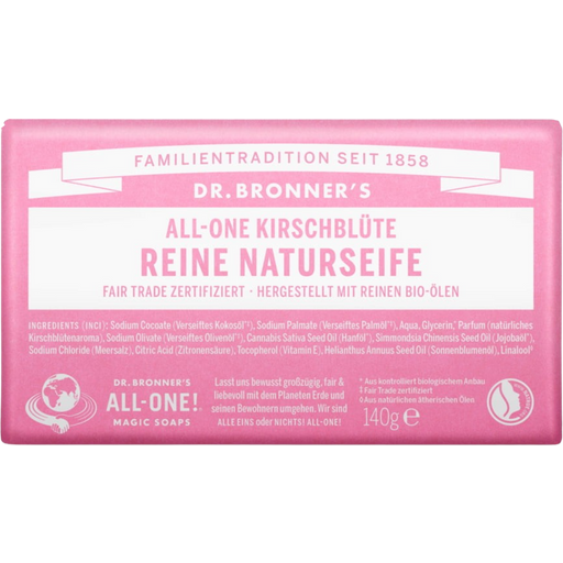 DR. BRONNER'S Bar Soap Kirschblüte - 140 g