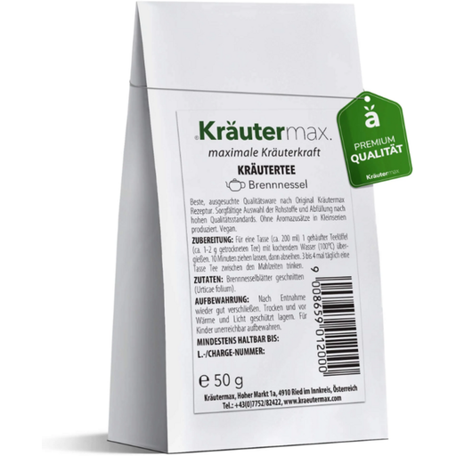 Kräutermax Bylinný čaj s listy kopřivy - 50 g
