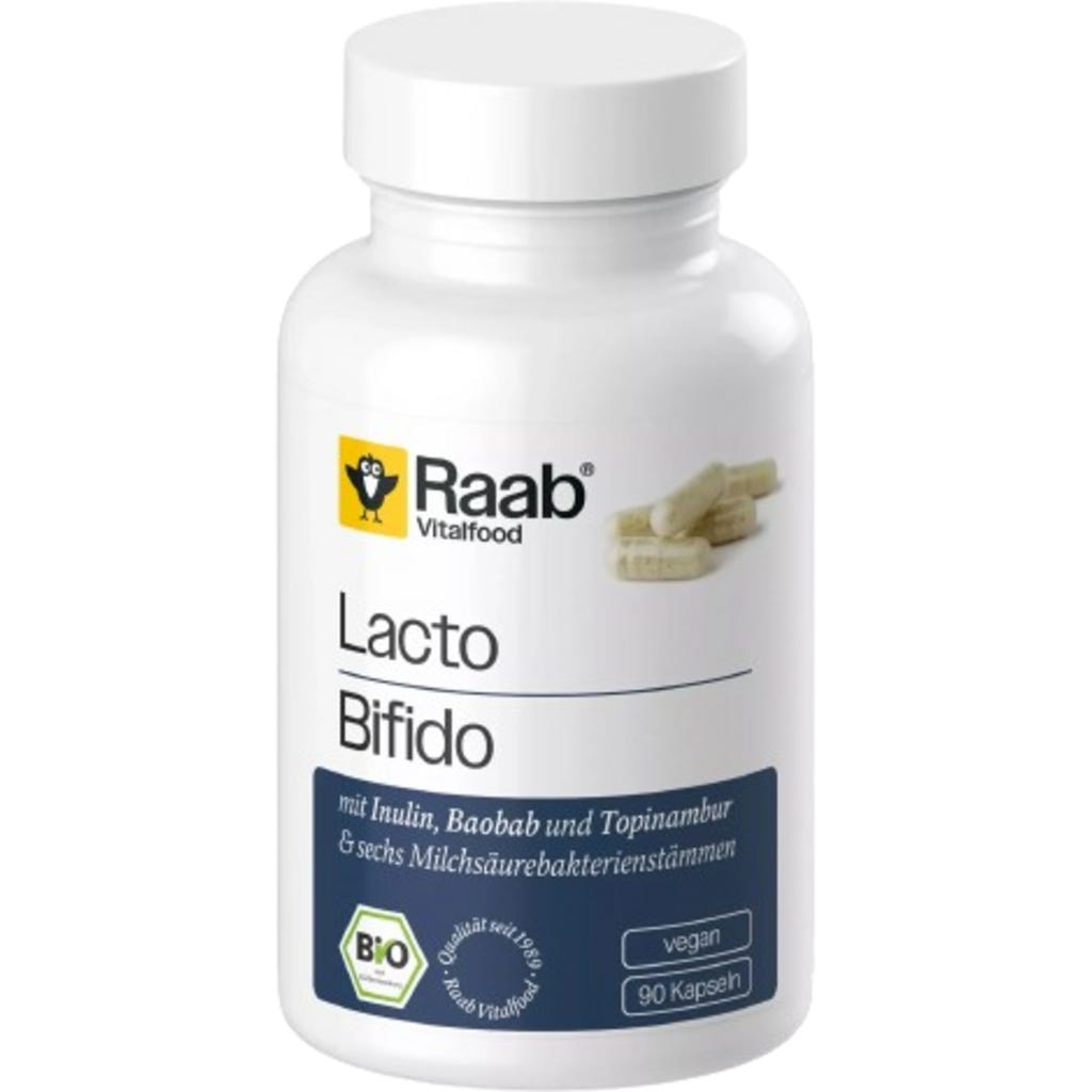 Organic Lacto + Bifido, 90 capsules - Raab Vitalfood - VitalAbo