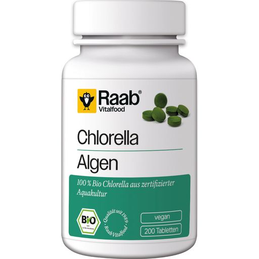 Raab Vitalfood Chlorella Bio en Comprimidos - 200 comprimidos