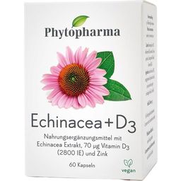 Phytopharma Echinacea + D3 - 60 Kapsułek