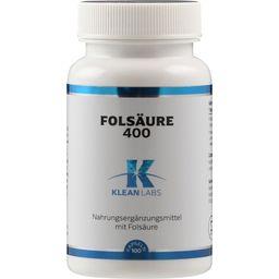 KLEAN LABS Folic Acid 400 - 100 capsules