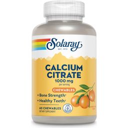 Solaray Calcium Citrate Chewable - 60 comprimés à mâcher
