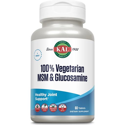 KAL MSM & Glucosamine 100% Végétariens - 60 comprimés