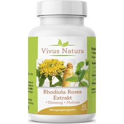 Vivus Natura Rhodiola Rosea-extrakt - 60 Kapslar